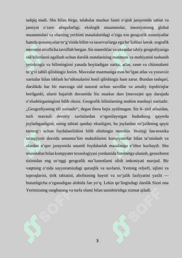 Yevrosiyoning geologik tuzilishi va relyefi. 3