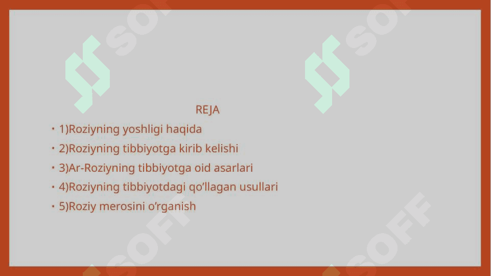 Ar- Roziy va uning tibbiyotga qo'shgan hissasi 2