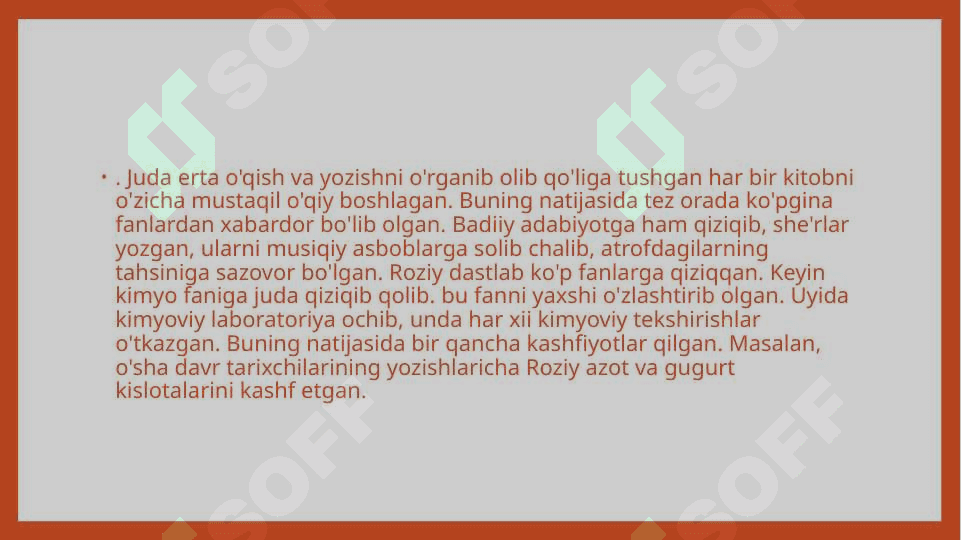 Ar- Roziy va uning tibbiyotga qo'shgan hissasi 4