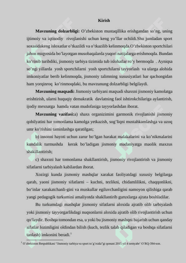 Jismoniy mashqlar klassifikatsiyasi. 3