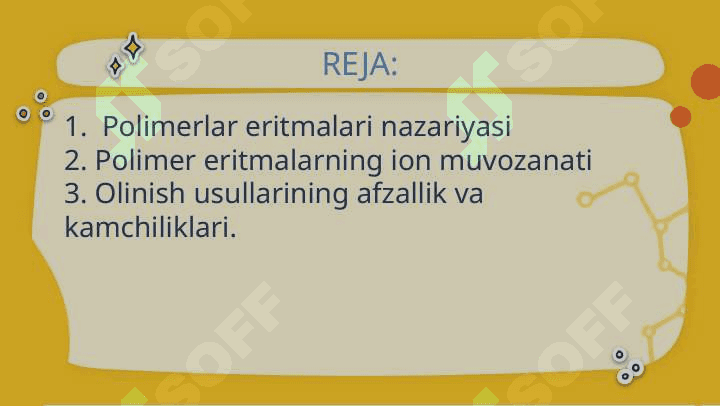 Polimer eritmalarning ion muvozanati 2