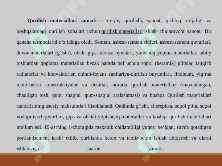 Qurilish materiallarini ishlab chiqarishda energiya tejash muammolari 3