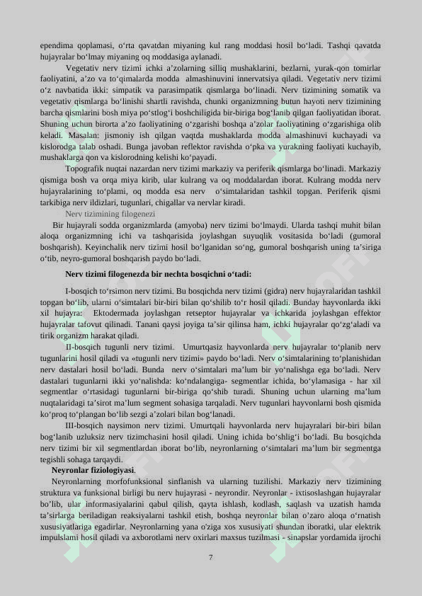 OLIY NERV FAOLIYATI 7