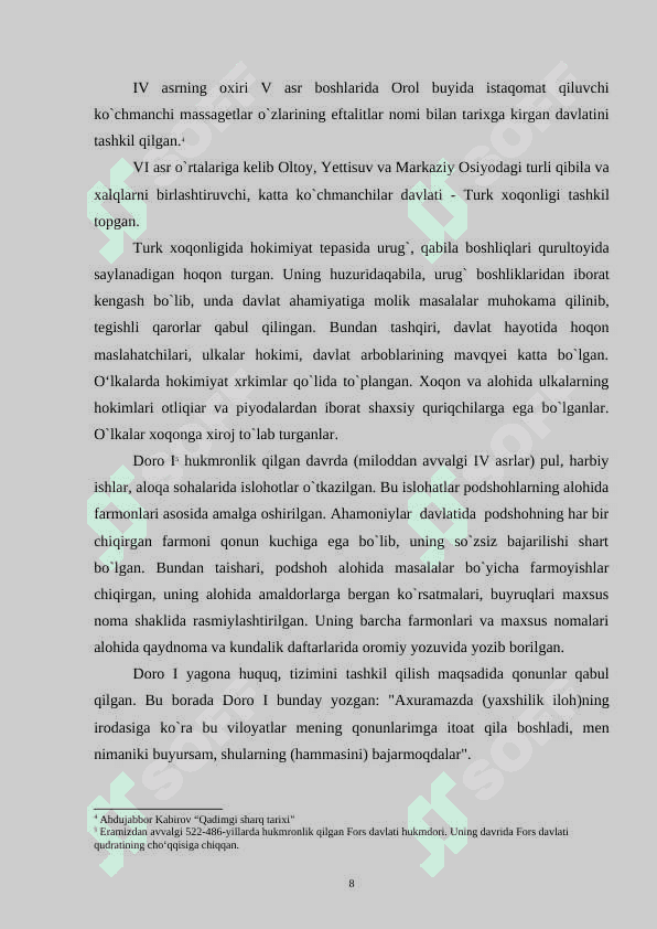 DAVLATCHILIK,HUQUQIY  VA HUQUQIY MADANIYAT TARIXIDAN 8