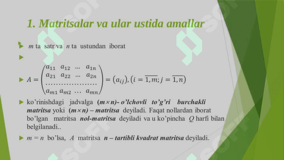 Chiziqli tenglamalar sistemasini yechishning aniq usullari | Sonli usullar 3
