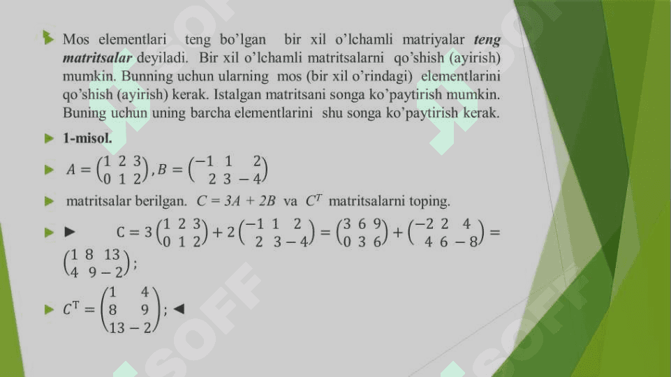 Chiziqli tenglamalar sistemasini yechishning aniq usullari | Sonli usullar 6