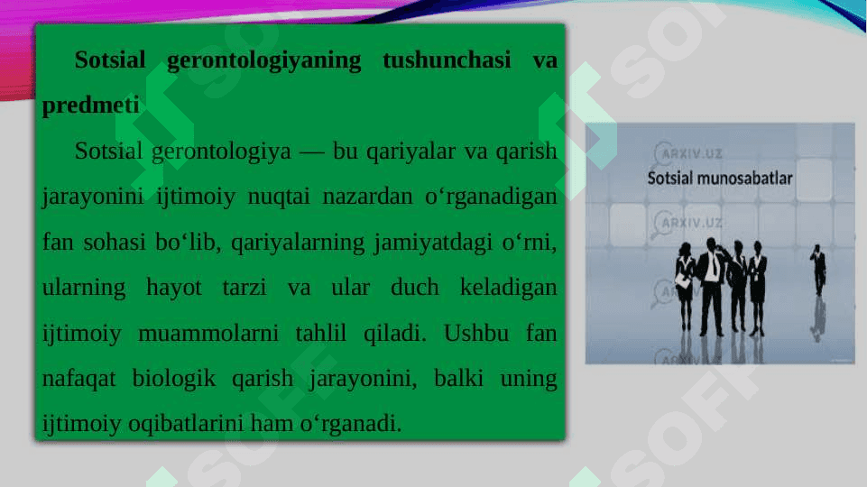 Sotsial gerontologiya atamasining mohiyati va mazmuni 3