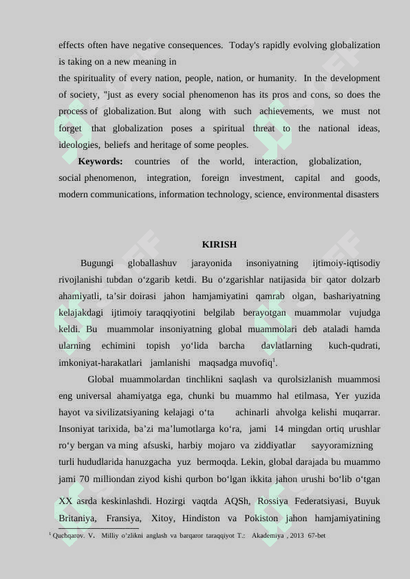 Dunyoning turli mamlakatlaridagi yangiliklarning mafkuraviy ta'siri 2