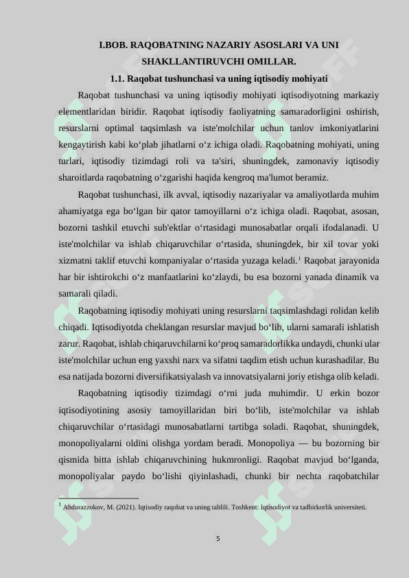 RAQOBAT VA MONOPOLIYA 4