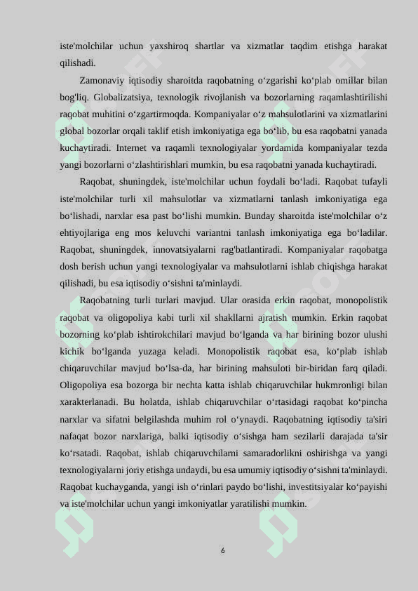 RAQOBAT VA MONOPOLIYA 5