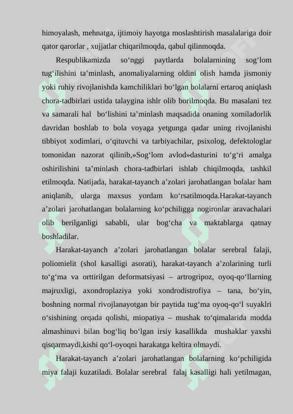 Harakat-tayanch a’zolari jarohatlangan bolalar 2