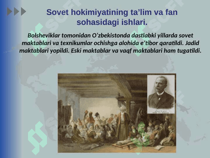 O‘zbekistonda sovet hokimiyati yuritgan madaniy siyosat 3