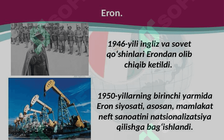 1946 – 1991-yillarda Turkiya, Eronva Afg‘oniston 7