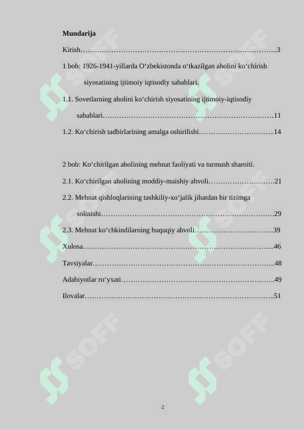 O’zbekistonda sovetlarning aholini ko’chirish siyosati va uning oqibatlari 2