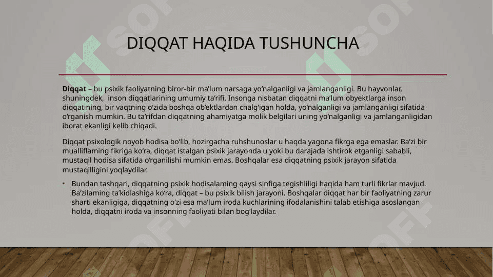Diqqat haqida tushuncha 4