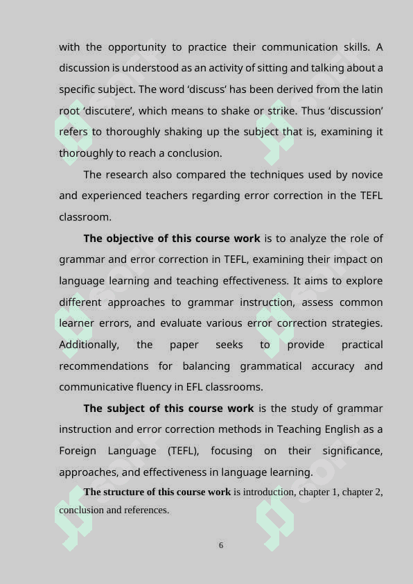 THE ROLE OF GRAMMAR  AND ERROR CORRECTION IN TEFL 5