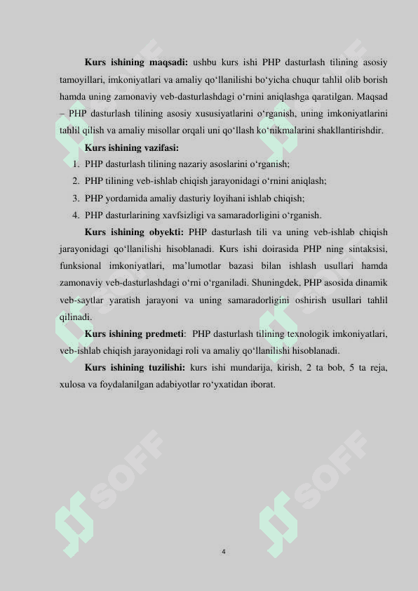 PHP DASTURI HAQIDA MA’LUMOT 3