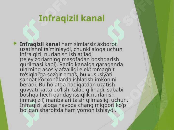 Simsiz axborot uzatish muhitlari 8