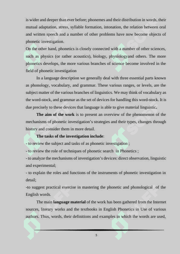 Methods of phonetic investigation 5