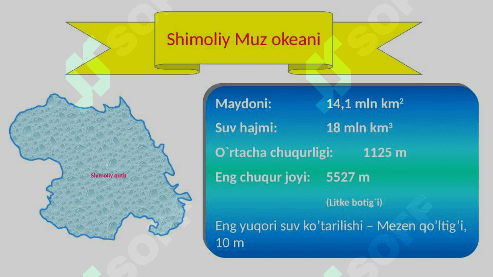 Dunyo okeani tubi relefi 5