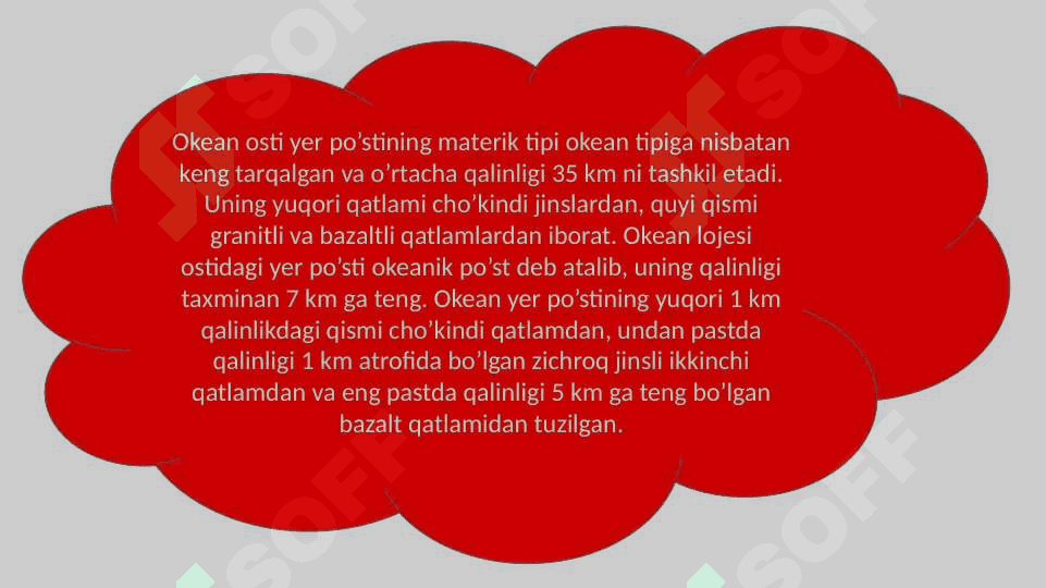 Dunyo okeani tubi relefi 8