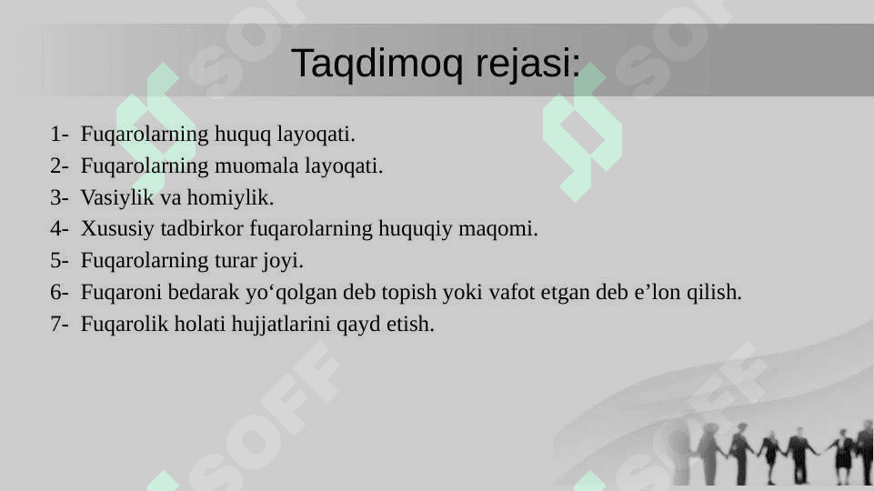 FUQAROLIK HUQUQINING SUBYEKTI SIFATIDA FUQAROLAR 2