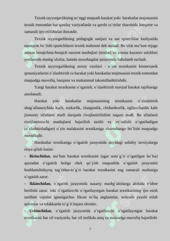BASKETBOL O‘YINIDA HARAKATLANISH TEXNIKASINI O‘RGATISH 7