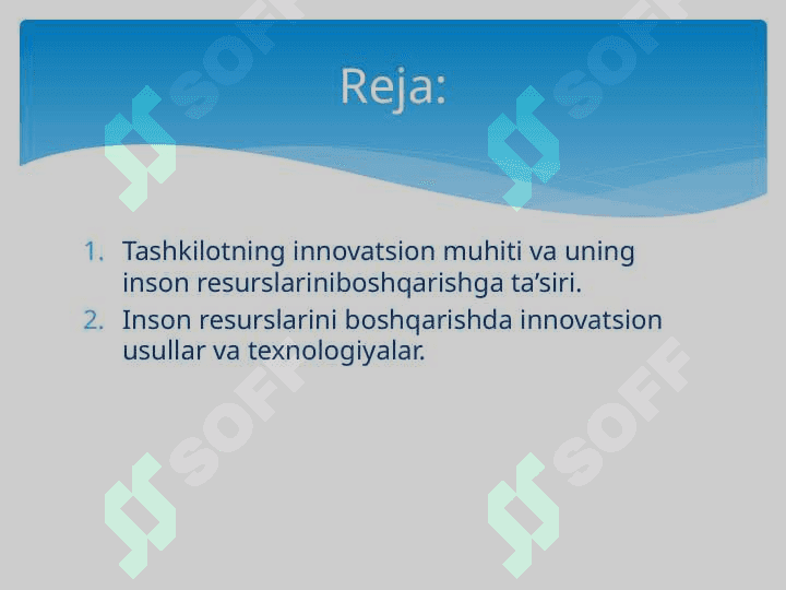 Inson resurslarini boshqarishda innovatsiyalar 2