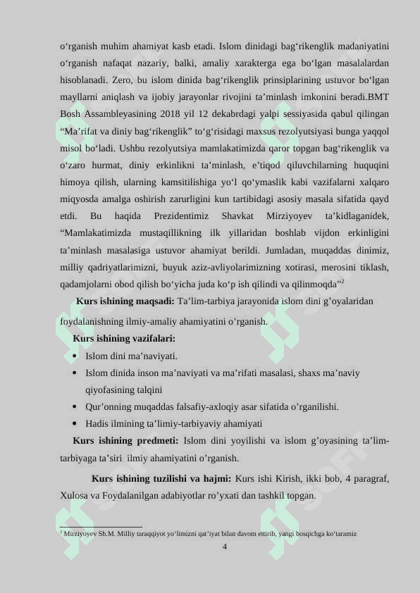 ISLOM DINI MA'NAVIYATI 4