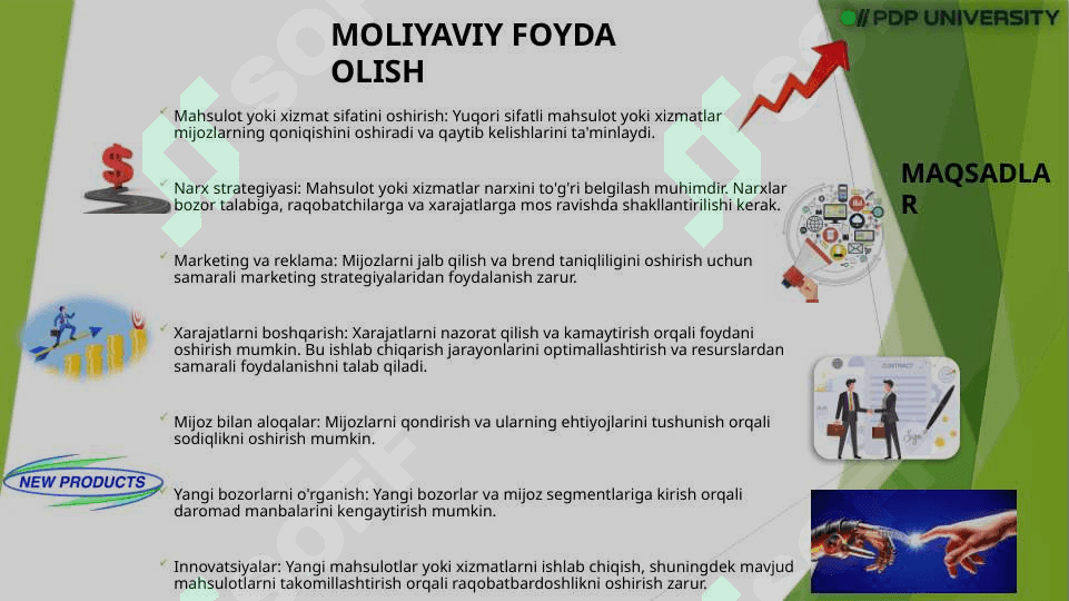 Tashkilotlarning maqsadi va vazifalari 5