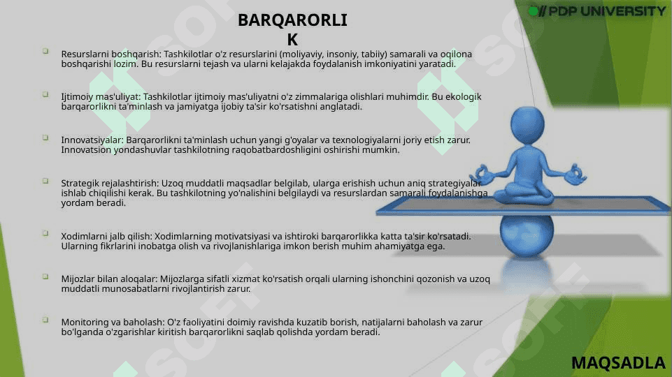 Tashkilotlarning maqsadi va vazifalari 7