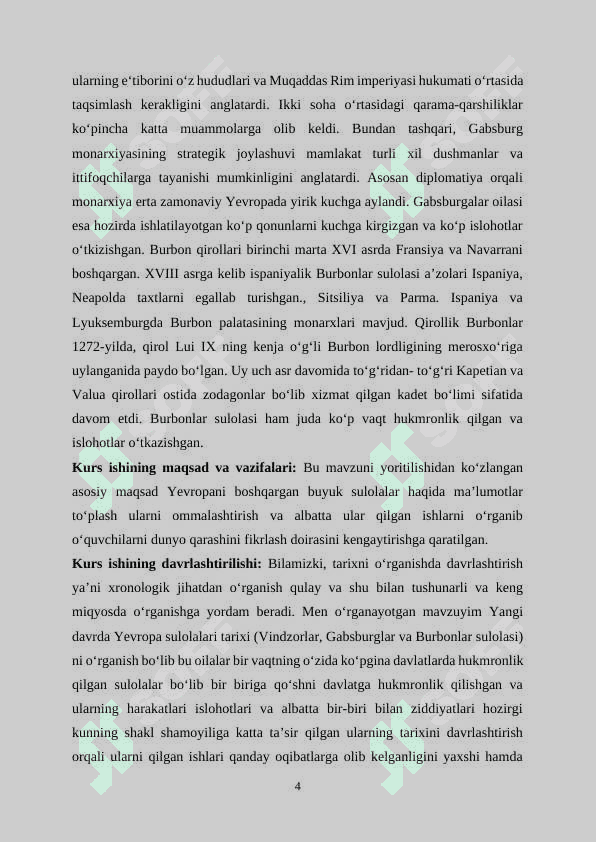 XVIII ASR O’RTALARIDA AVSTRIYA IMPERIYASINING IJTIMOIY – IQTISODIY AHVOLI 4
