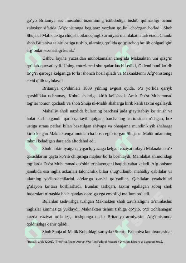 INGLIZ-AFG’ON URUSHLARI 7