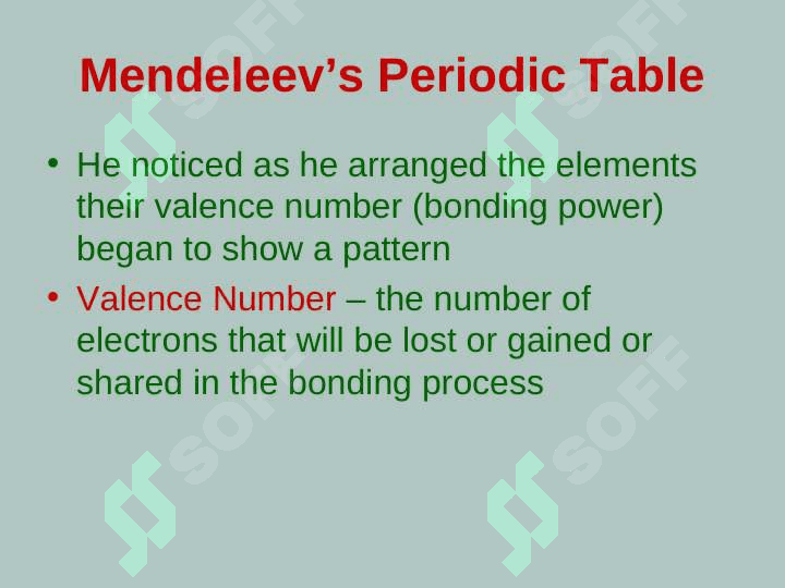 Mendeleev and his Periodic Table T.ppt 4