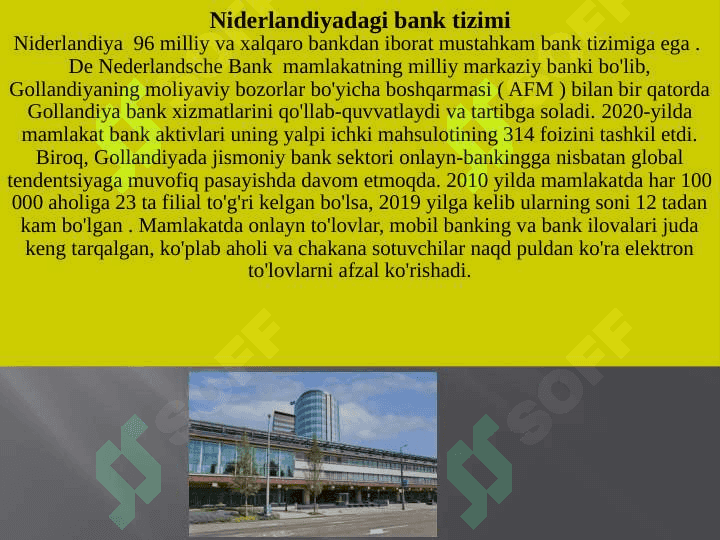 Niderlandiya moliya va soliq tizimi 7