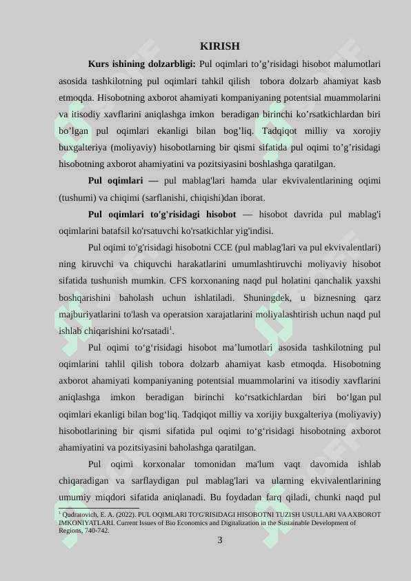 Pul oqimlari to’g’risidagi hisobot va uning tahlili. k.docx 3