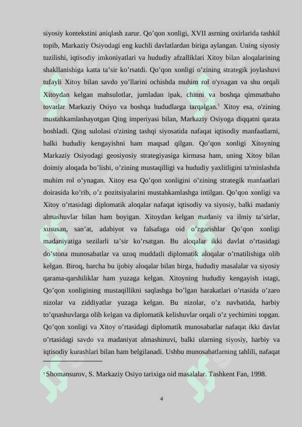 Qo’qon xonligi va Xitoy o’rtasidagi diplomatik munosabatlar K.docx 4