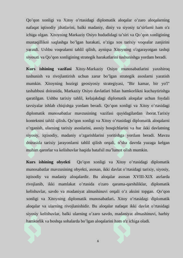 Qo’qon xonligi va Xitoy o’rtasidagi diplomatik munosabatlar K.docx 6