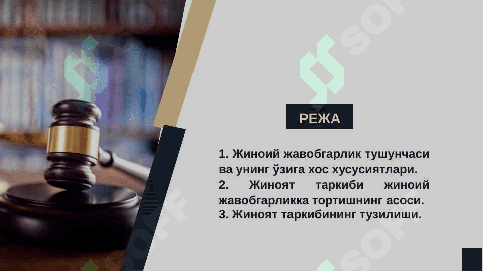 Жиноий жавобгарлик ва унинг асослари 2