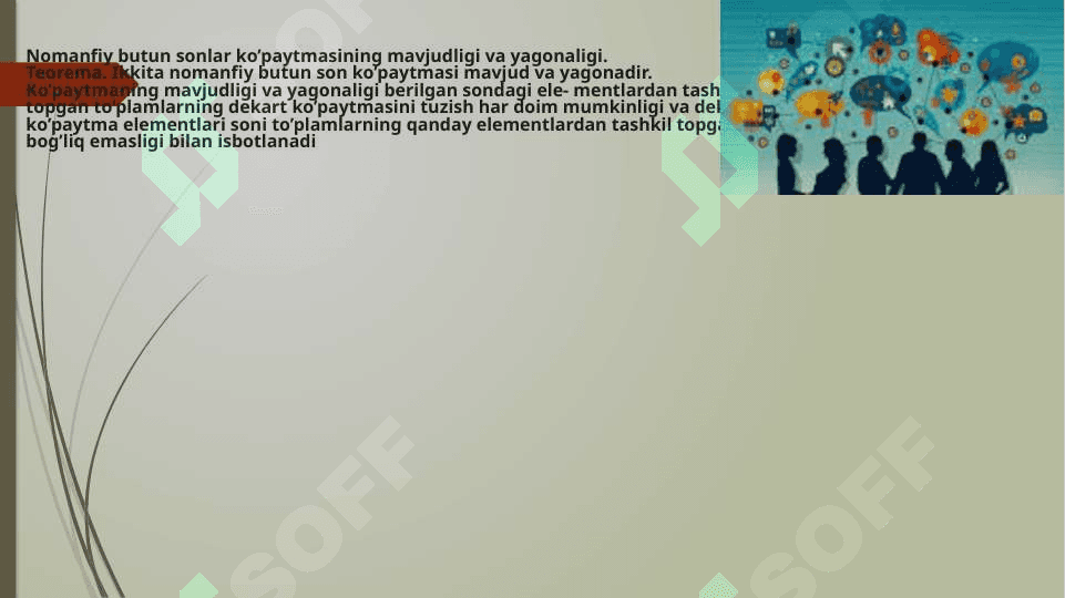 ko’paytmaning ta’rifi, uning mavjudligi va yagonaligi. ko’paytirish qonunlari. 4