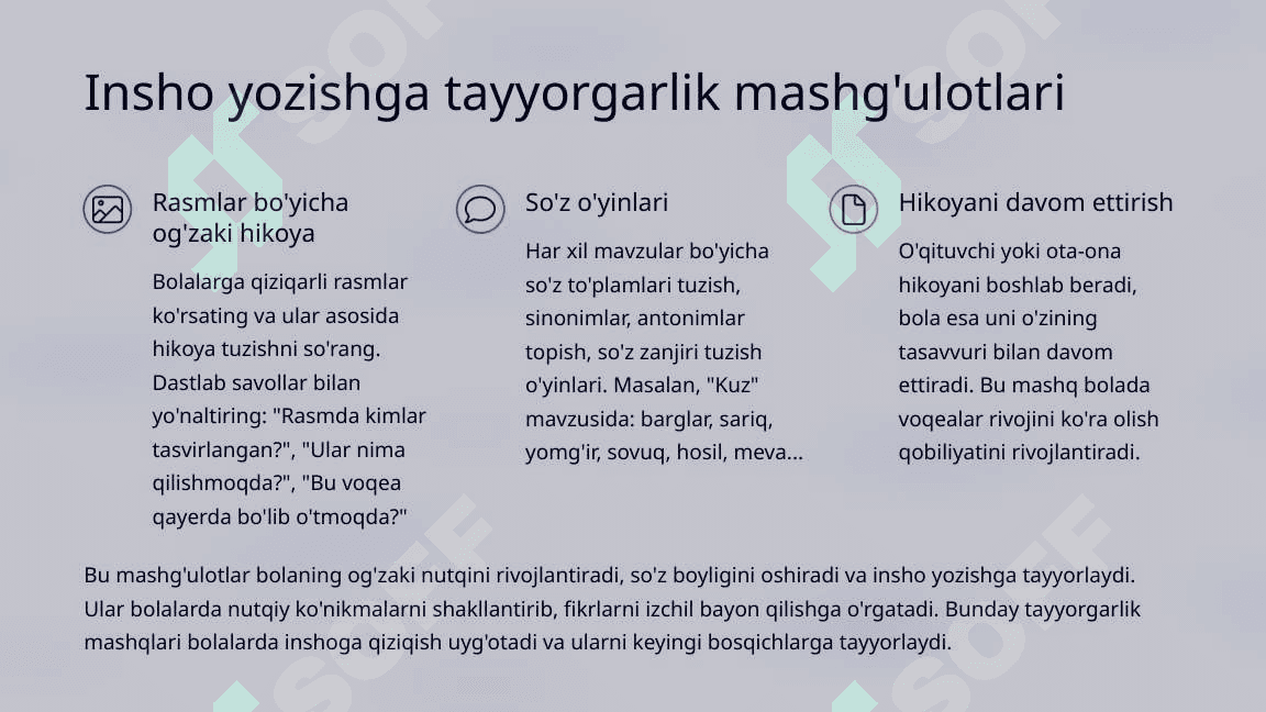 Boshlang'ich sinflarda Insho yozishga o'rgatish 4