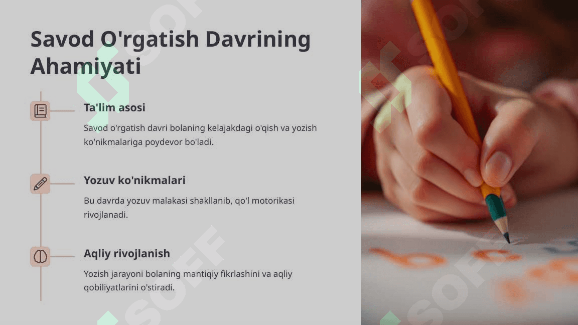 Savod O'rgatish Davrida Yozuv Darslarida Mustaqil Ishlarni Tashkil Etish 2