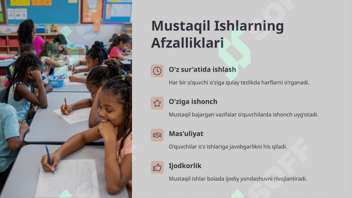 Savod O'rgatish Davrida Yozuv Darslarida Mustaqil Ishlarni Tashkil Etish 3
