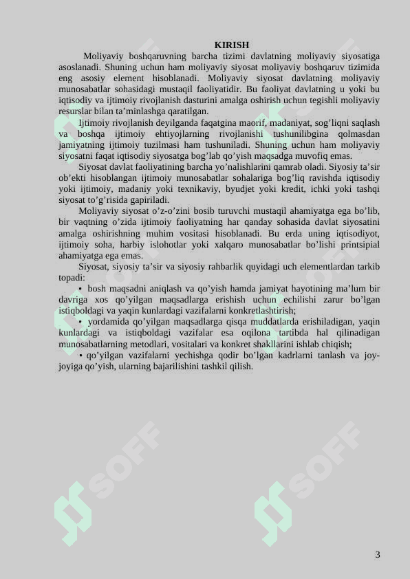 DAVLATNING MOLIYAVIY SIYOSATI VA UNING ASOSIY YO`NALISHLARI 3