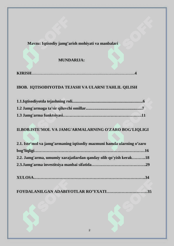 Iqtisodiy jamg’arish mohiyati va manbalari 2