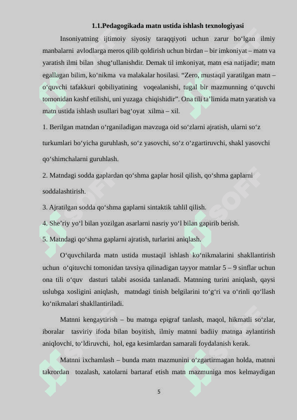 O‘qish savodxonligi darsliklarida matnlar ustida innovatsion yondashuv va tamoyillar 5