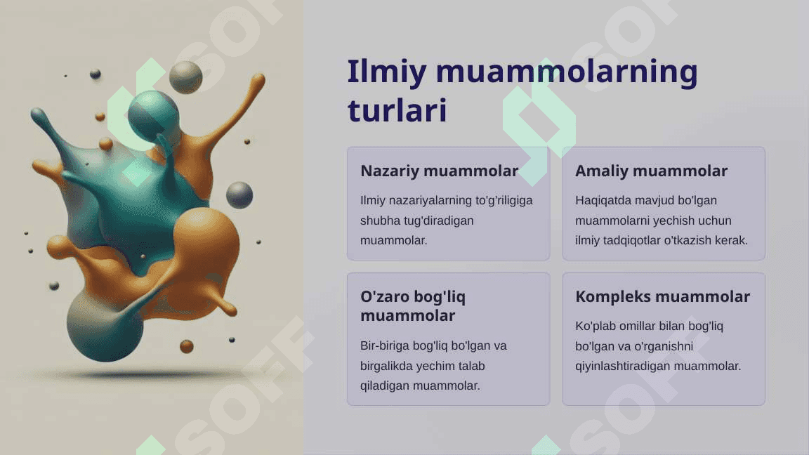 Ilmiy muammo. Muammoli vaziyat_2 3