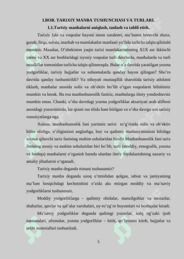 TARIXIY MANBALAR BILAN ISHLASH USULLARI. 5