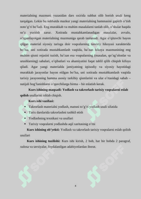Yodlash va takrorlash tarixiy voqealarni eslab qolish usullari 4