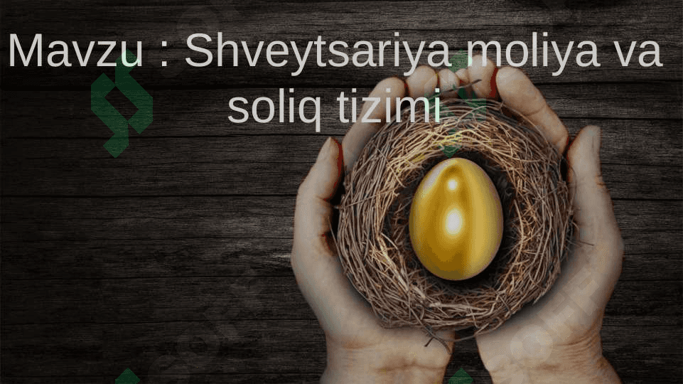 Shveytsariya moliya va soliq tizimi 2
